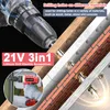 21V příklepové vrtačky Sada akumulátorových šroubováků Náhled obrázku produktu 5