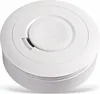 A white smoke detector is shown from a slightly angled top view against a white background. Produktbild-Vorschau