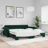 vidaXL Rozkładane łóżko dzienne ciemnozielone 100x200 cm Podgląd zdjęcia produktu 2