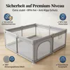 Baby Laufstall 150x180 cm - Sicher & Stabil Krabbelgitter Produktbild-Vorschau 1