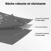 Telone Wiltec resistente alle intemperie grigio, telone Anteprima dell’immagine prodotto 10