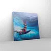 Bild auf Leinwand - Leinwandbild - Einteilig - Surfen Frau Produktbild-Vorschau 4