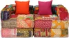vidaXL Pouf modulaire 2 places patchwork tissu Voir les images du produit 5
