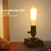 Tischlampe vintage, Retro Steampunk, Nachttischlampen, Produktbild-Vorschau 2