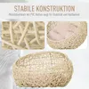 PawHut Katzenbett aus Rattan mit Kissen Katzenhöhle Produktbild-Vorschau 5