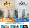 ZMH plafondventilator met LED-verlichting, stille, dimbare Productafbeelding-voorbeeld 10