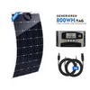 200W Solarpanel Flexibel Monokristallin 12V Solarmodul Set Produktbild-Vorschau 1