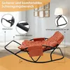 Outdoor-Papasan-Schaukelstuhl für zwei Personen mit Kissen Produktbild-Vorschau 4