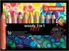 Buntstift, Wasserfarbe & Wachsmalkreide - STABILO woody 3 Produktbild-Vorschau 1