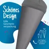 itenga Bastelschultüte 70cm mit Filzverschluss GRAU Produktbild-Vorschau 4