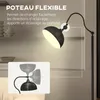 HOMCOM Lampadaire sur pied salon rotatif à 180°, lampadaire Voir les images du produit 3