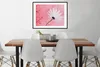 MuchoWow® Gerahmtes Poster Blumen - Rosa - Vintage 80x60 cm Produktbild-Vorschau 3