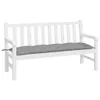 vidaXL Poduszka na ławkę ogrodową szara 150x50x7 cm tkanina Podgląd zdjęcia produktu 3