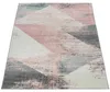Tappeto soggiorno grigio bianco rosa pastello motivo Anteprima dell’immagine prodotto 8