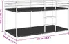 vidaXL Patrová postel bez matrace bílá 100x190 cm ocelová Náhled obrázku produktu 7