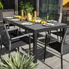 di volio Gartentisch BARLETA aus Aluminium in Holzoptik Produktbild-Vorschau 7