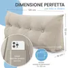 Cuscino per schienale ELONEO largo 120 cm, cuscino a cuneo Anteprima dell’immagine prodotto 3