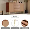 Rattanowa komoda z 2 drzwiami i 3 szufladami, regulowana Podgląd zdjęcia produktu 8