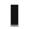 A black heater with a silver base is shown against a white background. Náhled obrázku produktu