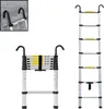 Teleskopický žebřík s hákem - 2 m, hliník Náhled obrázku produktu 1
