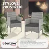 TecTake 404553, Šedá, 2 sedadlo/sedadel, Dospělí a děti, Náhled obrázku produktu 5