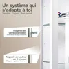 K-Möbel Vitrine suspendue en verre blanc (80x60x25 cm) avec Voir les images du produit 4