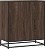 Sideboard Braun Eichen-Optik 68x35x76 cm Holzwerkstoff Produktbild-Vorschau 6