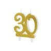 Złota świeczka urodzinowa "50" - idealny dodatek do Podgląd zdjęcia produktu 8
