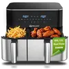 WELLENT XXL Heißluftfritteuse 11L Dual Zone, Airfryer 2600W Produktbild-Vorschau 1