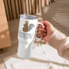 Mr. & Mrs. Panda thermosbecher Fledermaus Sitzen - Weiß - Produktbild-Vorschau 3