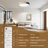 Ikodm LED Deckenleuchte Holz 40cm, 60W Dimmbar Deckenlampe Produktbild-Vorschau 6