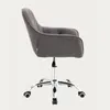 HOMLA FUSSY Sessel in Stoff drehbar grau 57x61x80-90 cm Produktbild-Vorschau 3
