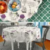 Tischdecke Hortensien mit Blumen Botanik aus Stoff Produktbild-Vorschau 2