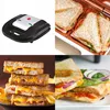 A collage showing a sandwich maker and various sandwiches. Náhľad obrázku produktu