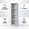 SELO Libreria moderna 50 x 31 x 148 cm – Grigio cenere – 4 Anteprima dell’immagine prodotto 5