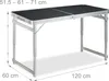Set tavolo da campeggio Relaxdays, pieghevole, 4 sedie, Anteprima dell’immagine prodotto 4