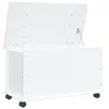 vidaXL Truhe mit Rollen ALTA Weiß 73x39,5x43 cm Massivholz Produktbild-Vorschau 1