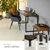 Table de bureau Flint - Bois foncé industriel, rustique, Voir les images du produit 4