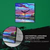 Coloray Uhr auf Leinwand 30x30 cm Wand Uhr Dekoration Produktbild-Vorschau 5