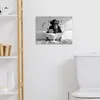 MuchoWow® - Leinwandbilder - Vintage - Affe - Badewanne - Produktbild-Vorschau 3