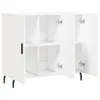 The Living Store Sideboard Weiß 90x34x80 cm Holzwerkstoff Produktbild-Vorschau 5