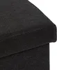 A close-up view of the textured fabric of a dark-colored product, likely a piece of furniture or home decor. Náhled obrázku produktu