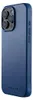 A dark blue iPhone case with a camera cutout is shown from a side angle. Podgląd zdjęcia produktu
