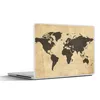 MuchoWow® Laptop Aufkleber Sticker Cover Weltkarte - Sepia Produktbild-Vorschau 1