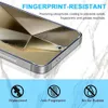 A close-up of a phone screen protector with marketing text and icons. Produktbild-Vorschau