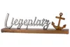 GILDE Schriftzug, "Liegeplatz", Aluminium, Mangoholz, Produktbild-Vorschau 2