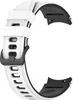 INF Weißes Schwarzes Silikonarmband für Samsung Watch 4 Produktbild-Vorschau 3