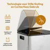 CASABEL Dubbele keukenprullenbak 2x15l en roestvrij staal, Productafbeelding-voorbeeld 6