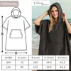 Toalla de baño tipo poncho para mujer y hombre - Poncho de Vista previa de la imagen del producto 5