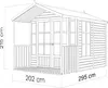 Gartenhaus Bertilo She Shed Arley mit Fußboden 214 x 305 cm Produktbild-Vorschau 16